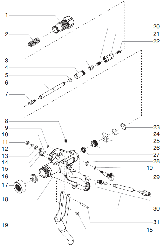 PowrTex 300DD / 600DD Gun (P/N 600-400)